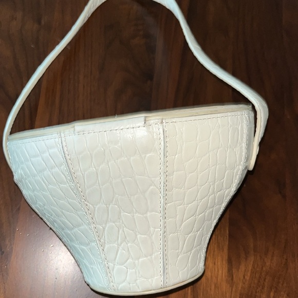 Staud Alice Croc-Embossed Leather Bag - Picture 6 of 10